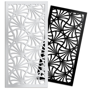 CAMPANE - Pannello in PVC traforato - Parasole Colore: bianco, Misura: 50x150 cm