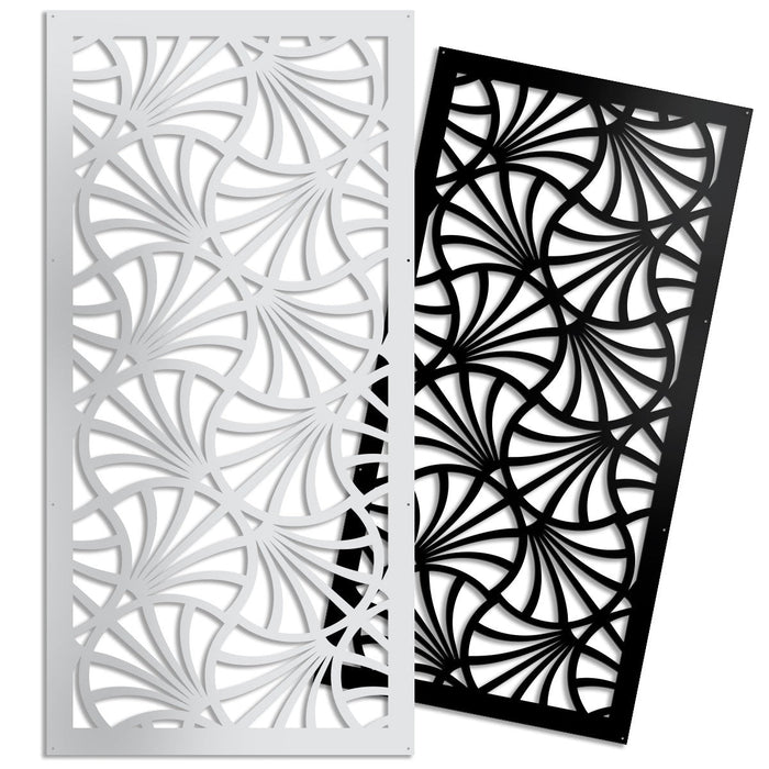 CAMPANE - Pannello in PVC traforato - Parasole Colore: bianco, Misura: 50x150 cm