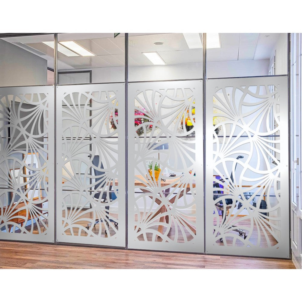 CAMPANE - Pannello in PVC traforato - Parasole Colore: bianco, Misura: 50x150 cm