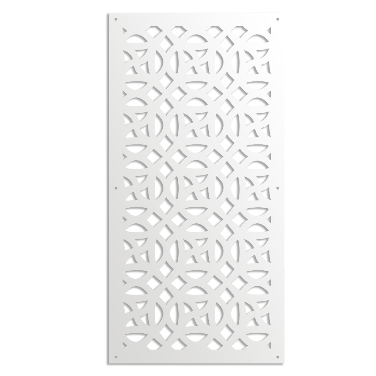 CANTERBURY - Pannello in PVC traforato - Parasole Colore: bianco, Misura: 98x198 cm