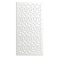 CANTERBURY - Pannello in PVC traforato - Parasole Colore: bianco, Misura: 98x198 cm
