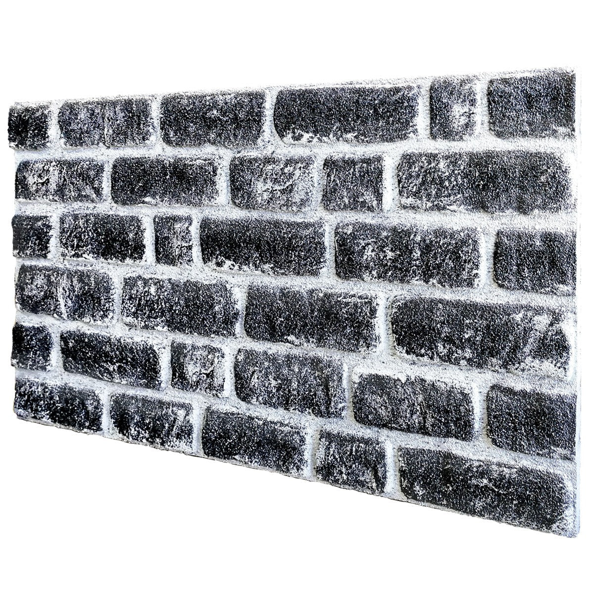 CARBON - pannello finto mattone in EPS Resinato Misura 100x50 Cm spessore 2 cm
