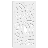 CERCHI LARGE - Pannello in PVC traforato da 10mm Misura: 47x94 cm, Colore: bianco