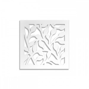 CESPUGLIO - Pannello in PVC traforato - Parasole Misura: 48x48 cm, Colore: bianco