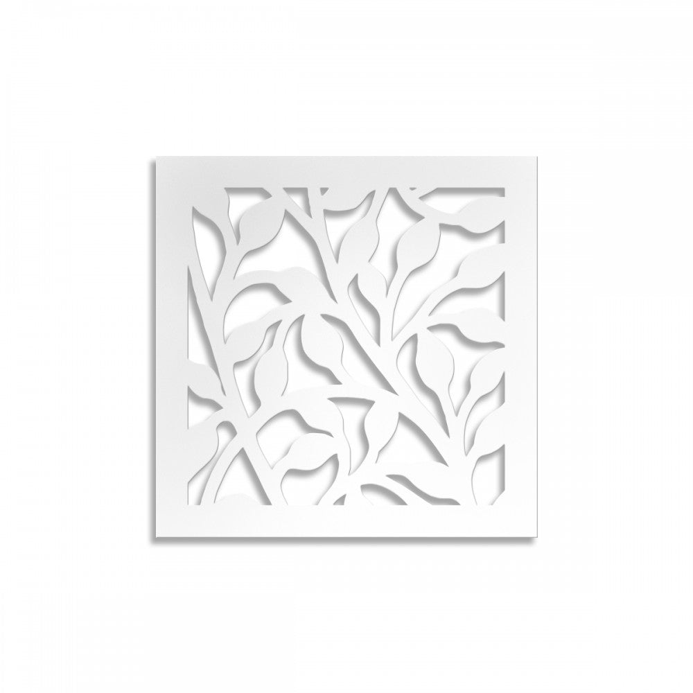 CESPUGLIO - Pannello in PVC traforato - Parasole Misura: 48x48 cm, Colore: bianco