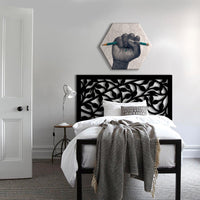 CESPUGLIO - Pannello in PVC traforato - Parasole Misura: 73x73 cm, Colore: nero