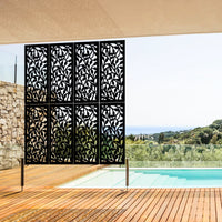 CESPUGLIO - Pannello in PVC traforato - Parasole Colore: nero, Misura: 73x148 cm