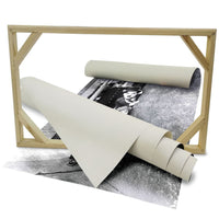 Charlie Chaplin & The Kid - stampa su tela in alta definizione con telaio in legno Misura: 100x140 cm