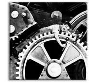 Charlie Chaplin TEMPI MODERNI - Quadro stampa su tela montata su telaio in legno Misura: 80x80 cm