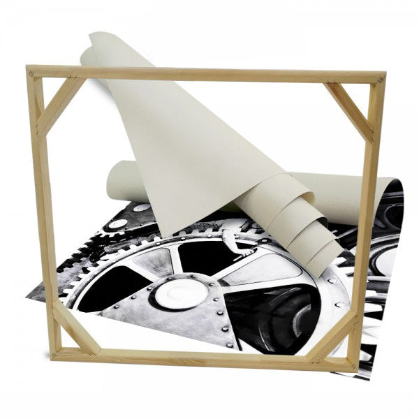 Charlie Chaplin TEMPI MODERNI - Quadro stampa su tela montata su telaio in legno Misura: 130x130 cm