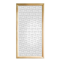 CHIPS - Moduli Decorativi in Legno e PVC Colore: bianco, Misura: 73x148 cm