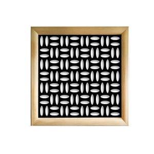 CHIPS - Moduli Decorativi in Legno e PVC Misura: 73x73 cm, Colore: nero