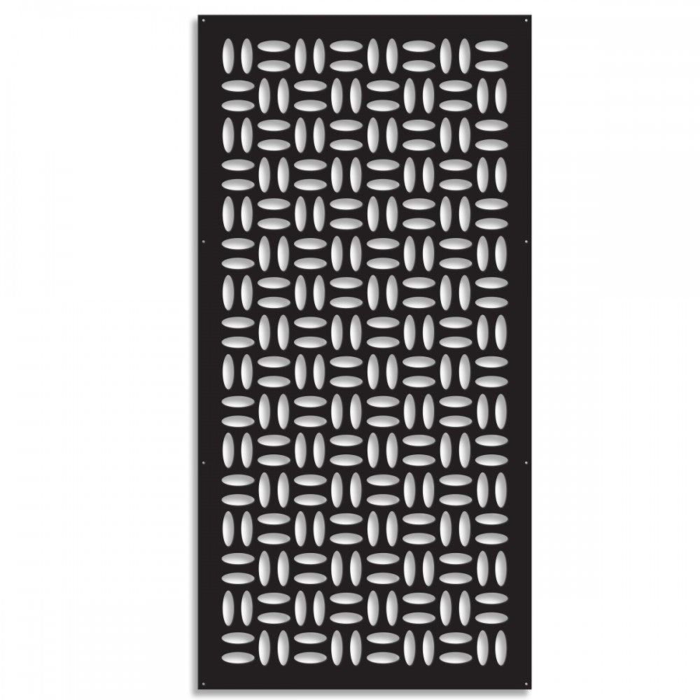 CHIPS - Pannello in PVC traforato - Parasole Colore: nero, Misura: 50x150 cm