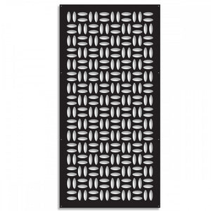 CHIPS - Pannello in PVC traforato - Parasole Colore: nero, Misura: 50x150 cm