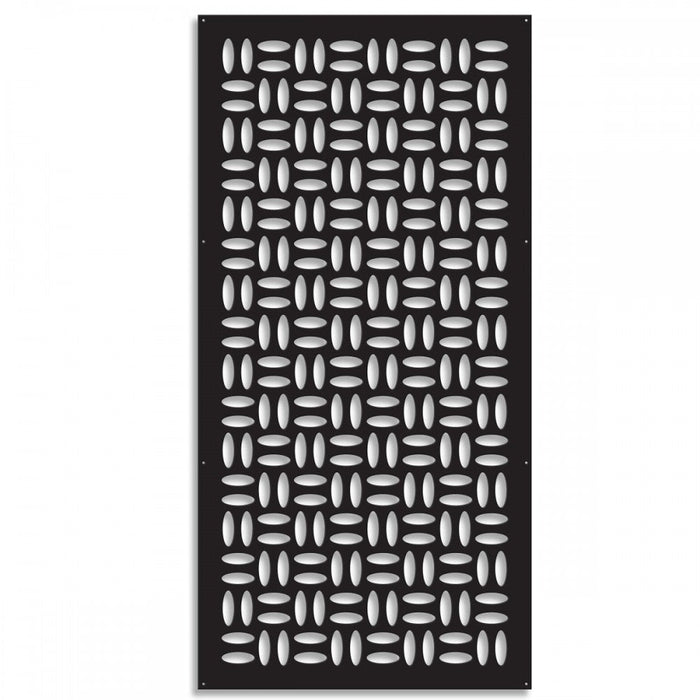 CHIPS - Pannello in PVC traforato - Parasole Colore: nero, Misura: 50x150 cm