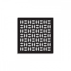 CHIPS - Pannello in PVC traforato - Parasole Colore: nero, Misura: 48x48 cm