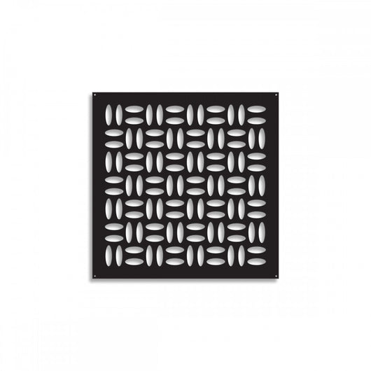 CHIPS - Pannello in PVC traforato - Parasole Colore: nero, Misura: 48x48 cm