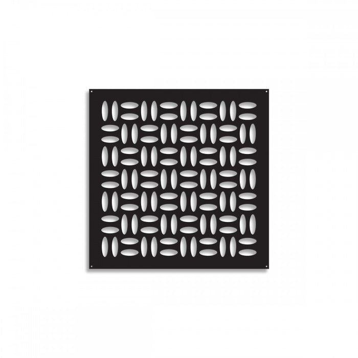 CHIPS - Pannello in PVC traforato - Parasole Colore: nero, Misura: 48x48 cm