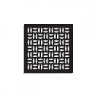 CHIPS - Pannello in PVC traforato - Parasole Misura: 98x98 cm, Colore: nero