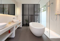 CHIPS - Pannello in PVC traforato - Parasole Colore: nero, Misura: 50x150 cm