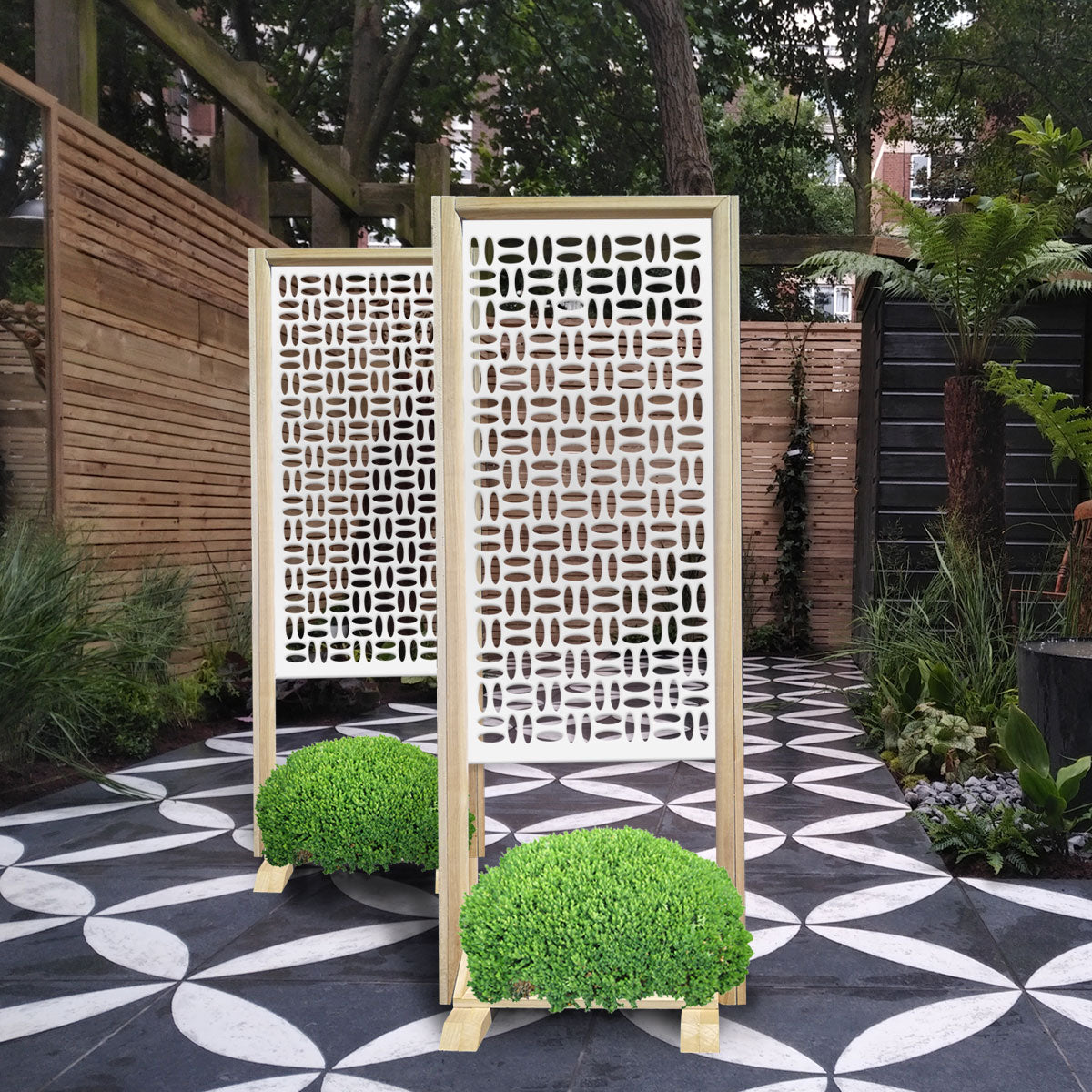 CHIPS - Separè - Paravento modulabile - 70x190cm - in Legno e PVC Colore: bianco