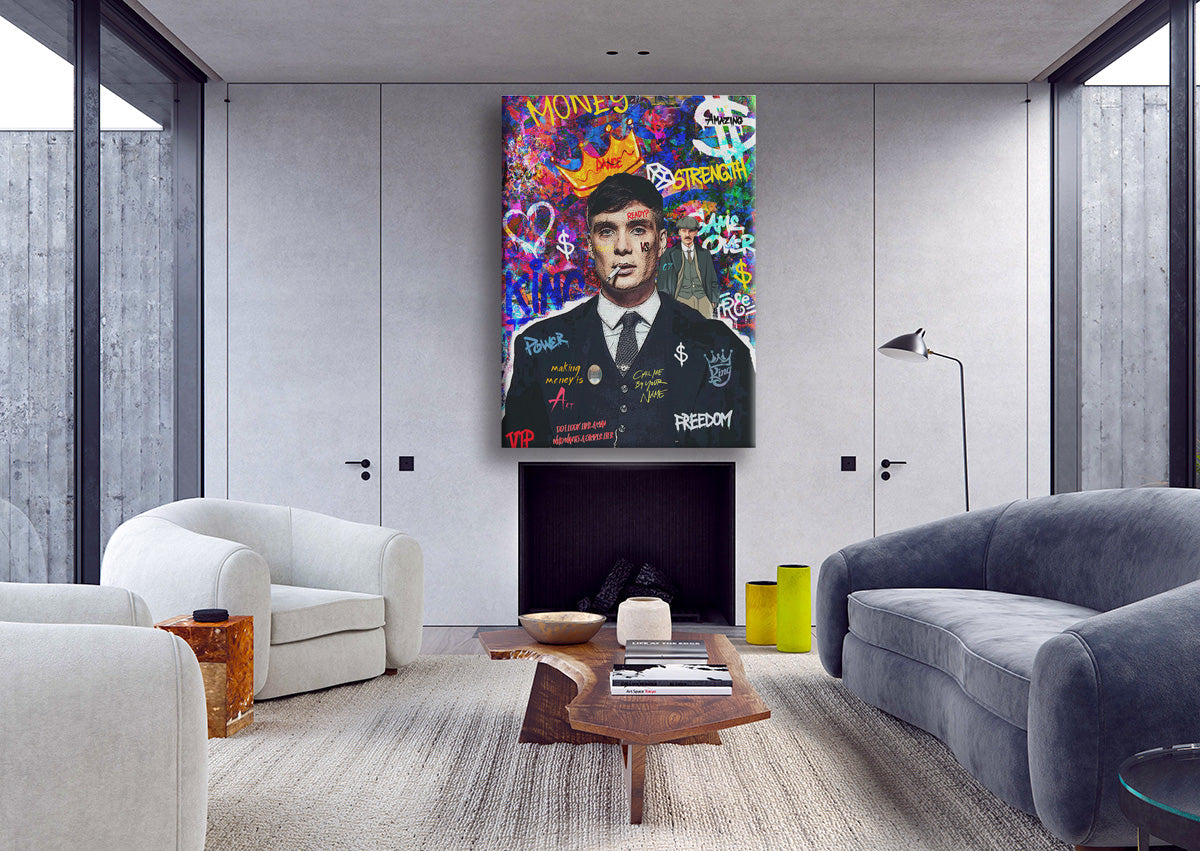 Cilian -  Quadro Canvas Contemporaneo su telaio in legno Misura: 50x70 cm