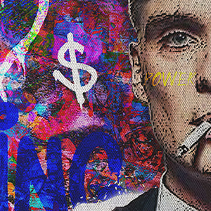 Cilian -  Quadro Canvas Contemporaneo su telaio in legno Misura: 100x140 cm