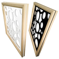 CIRCLE - Moduli Decorativi in Legno e PVC Colore: bianco, Misura: 73x73 cm