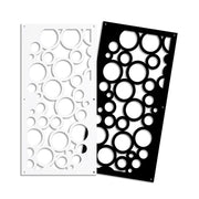 CIRCLE - Pannello in PVC traforato - Parasole Colore: nero, Misura: 47x94 cm