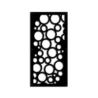 CIRCLE - Pannello in PVC traforato - Parasole Misura: 47x94 cm, Colore: nero