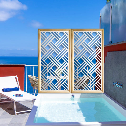 CLASSIC D - Moduli Decorativi in Legno e PVC Colore: bianco, Misura: 47x94 cm