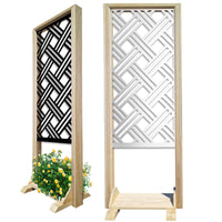 CLASSIC D - Separè - Paravento modulabile - 70x190cm - in Legno e PVC Colore: bianco