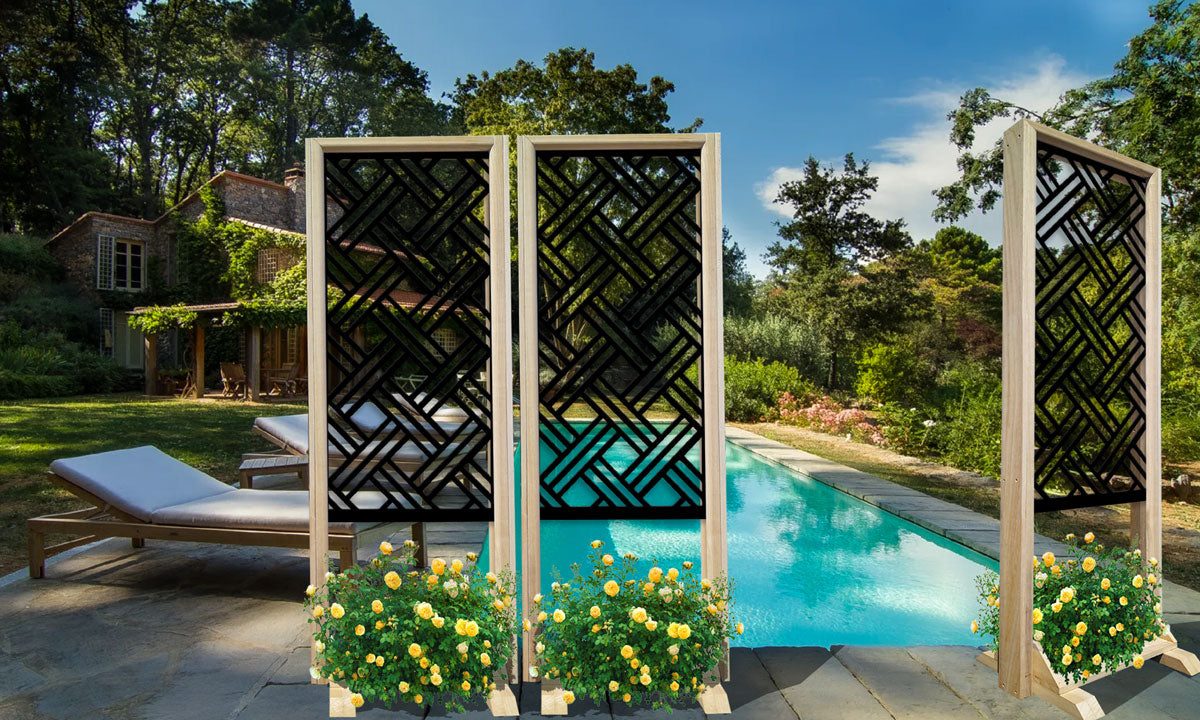 CLASSIC D - Separè - Paravento modulabile - 70x190cm - in Legno e PVC Colore: nero