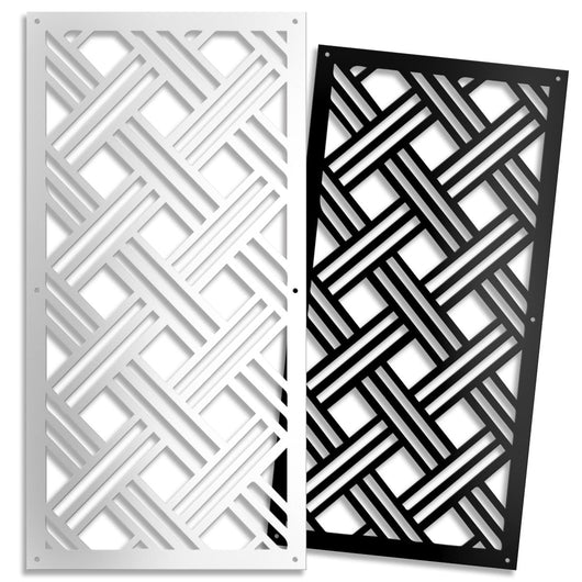 CLASSICAL D - Pannello in PVC traforato - spessore 10mm Colore: bianco, Misura: 73x148 cm