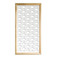 CLOUDS - Moduli Decorativi in Legno e PVC Colore: bianco, Misura: 73x148 cm