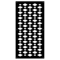 CLOUDS - Pannello in PVC traforato - Parasole Colore: nero, Misura: 98x198 cm