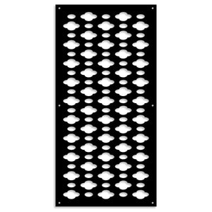 CLOUDS - Pannello in PVC traforato - Parasole Colore: nero, Misura: 98x198 cm