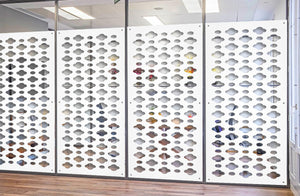 CLOUDS - Pannello in PVC traforato - Parasole Colore: bianco, Misura: 98x198 cm