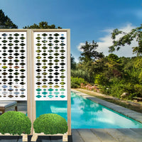 CLOUDS - Separè - Paravento modulabile - 70x190cm - in Legno e PVC Colore: bianco