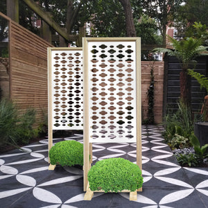 CLOUDS - Separè - Paravento modulabile - 70x190cm - in Legno e PVC Colore: bianco