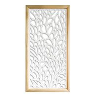 CODIUM - Moduli Decorativi in Legno e PVC Misura: 73x148 cm, Colore: bianco