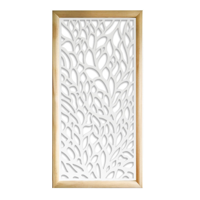 CODIUM - Moduli Decorativi in Legno e PVC Misura: 73x148 cm, Colore: bianco