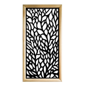 CODIUM - Moduli Decorativi in Legno e PVC Misura: 47x94 cm, Colore: nero
