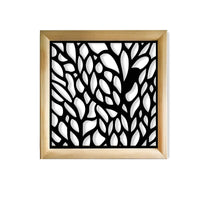 CODIUM - Moduli Decorativi in Legno e PVC Misura: 48x48 cm, Colore: nero