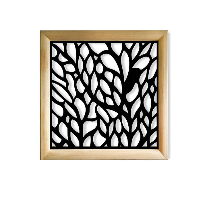 CODIUM - Moduli Decorativi in Legno e PVC Misura: 98x98 cm, Colore: nero