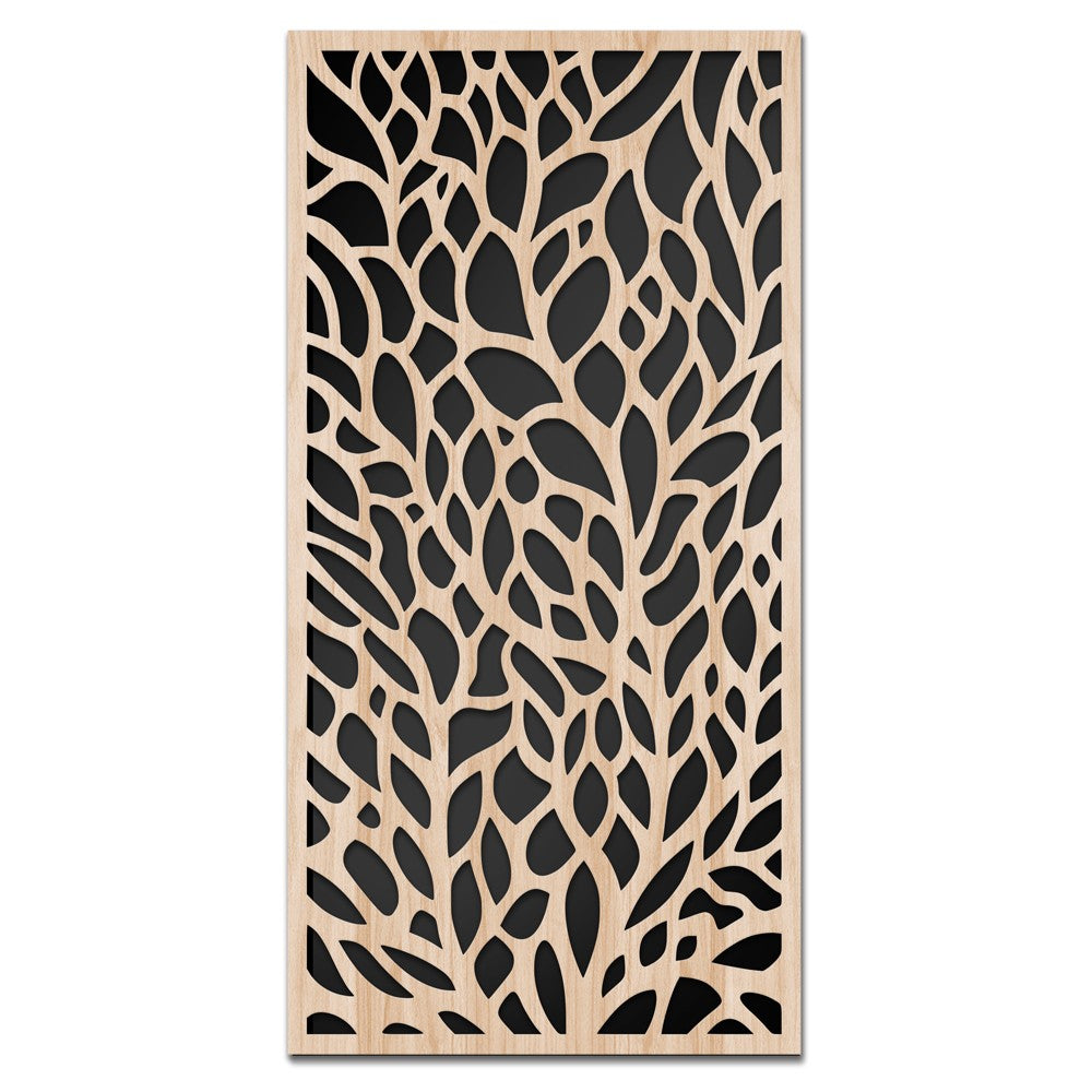 CODIUM - Quadro arredo LASERCUT composito Legno e PVC Misura: 70x140 cm