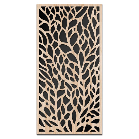 CODIUM - Quadro arredo LASERCUT composito Legno e PVC Misura: 50x100 cm