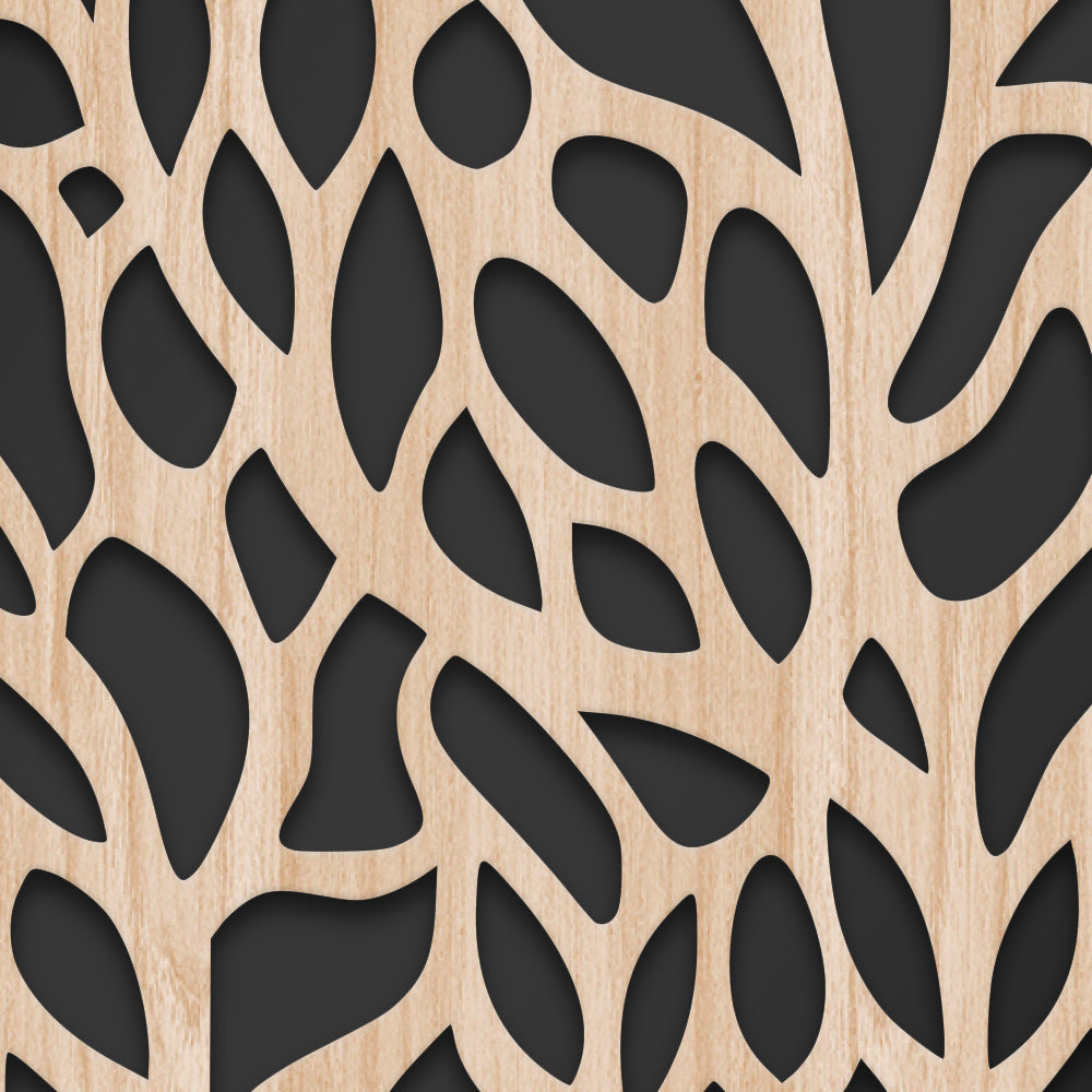 CODIUM - Quadro arredo LASERCUT composito Legno e PVC Misura: 70x140 cm