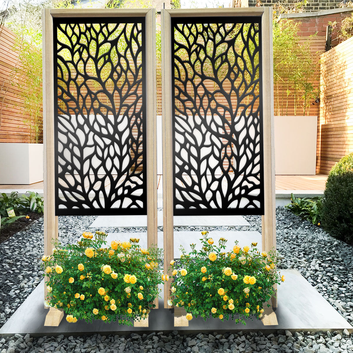 CODIUM - Separè - Paravento modulabile - 70x190cm - in Legno e PVC Colore: nero