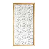 COFFEE - Moduli Decorativi in Legno e PVC Misura: 47x94 cm, Colore: bianco